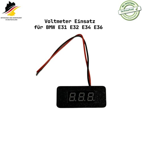 Voltmeter einsatz für bmw e31 - voltmeter,